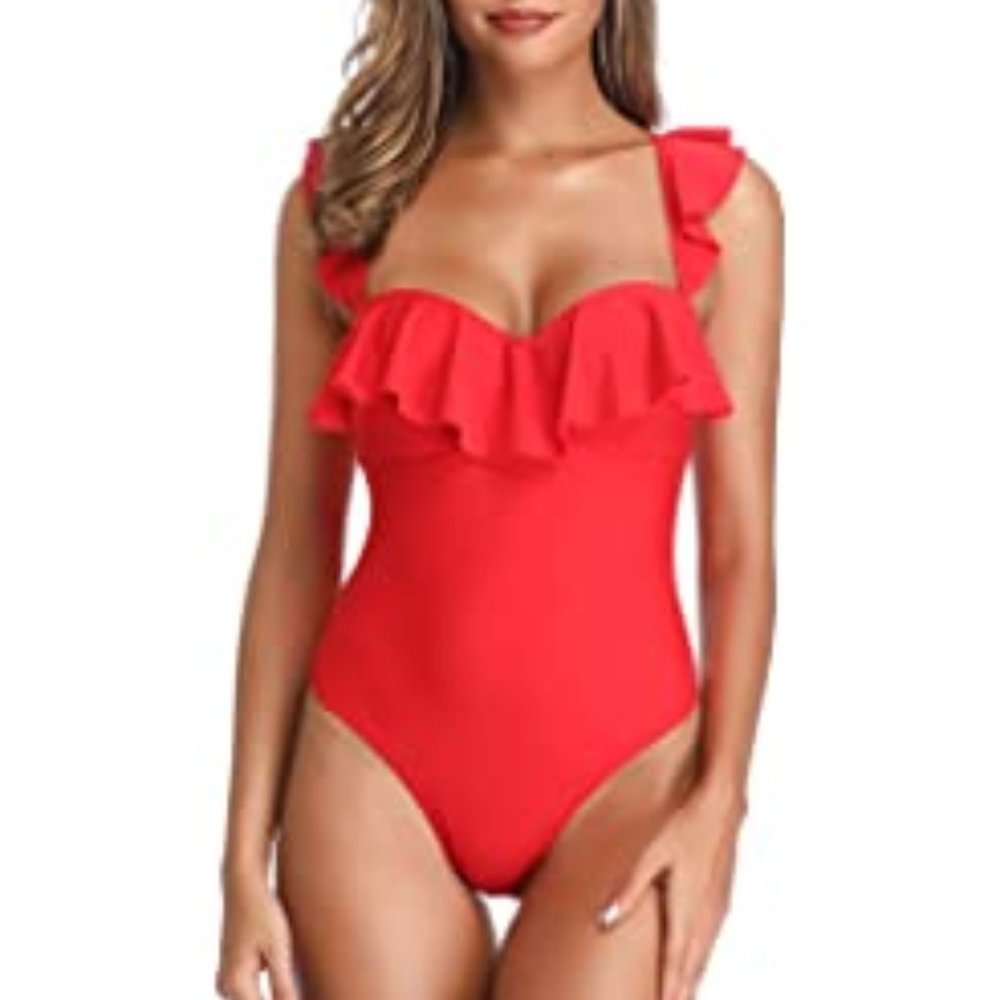 MISSWIM Ruffle One Piece Swimsuit